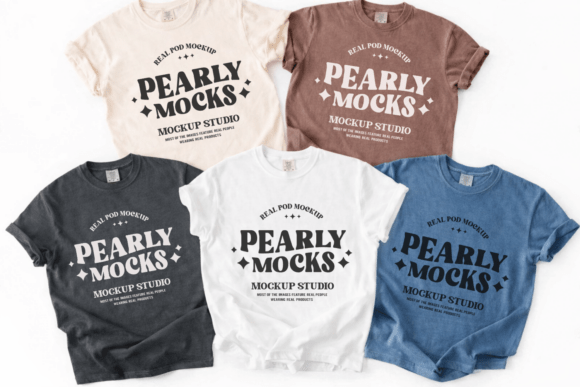 Download Comfort Colors 1717 Group T-shirt Mockup - Premium Resources