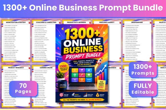 Download 1300+ Online Business Prompt Bundle - Online Collection