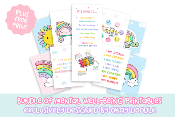 Download 12 Colourful Art Prints for Self-Care - Colourful Collection