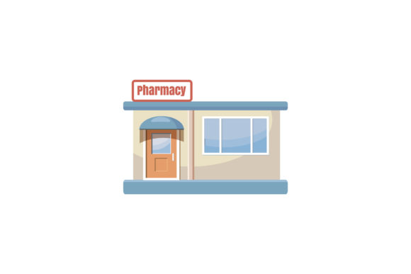 Download Pharmacy Drugstore Building Icon - Drugstore Collection