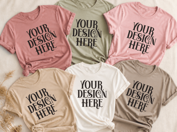 Download Bella Canvas 3001 Group T-Shirt Mockup - Premium Resources