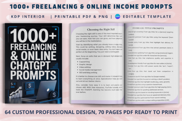Download 1000+ Freelancing &amp; Online Income Prompt - Online Collection