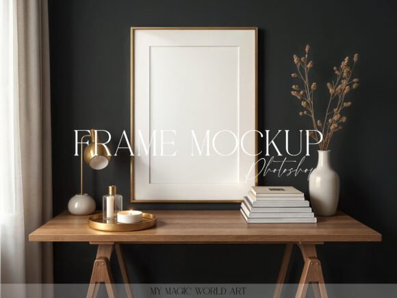 Download Mockup Frame on TheTable Workplace - Mockup Collection