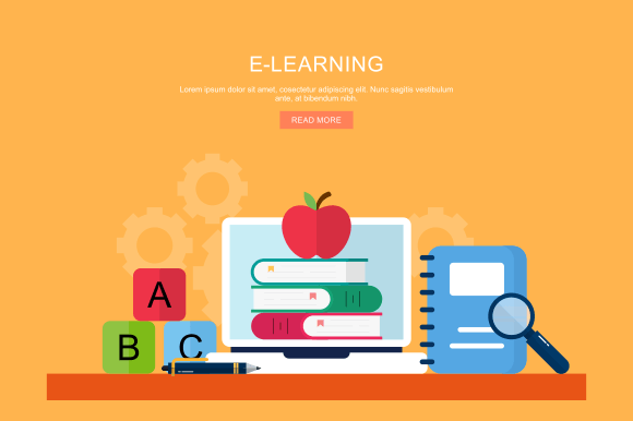Download E-Learning and Online Education Banner - Online Collection