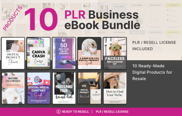 Download 10 Done-for-You PLR EBooks - Online Biz - Online Collection